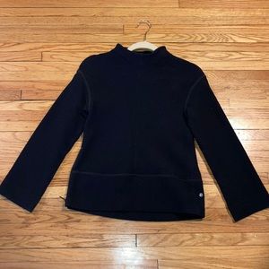Lululemon Mock Neck Black Sweater w/ Wide Sleeves